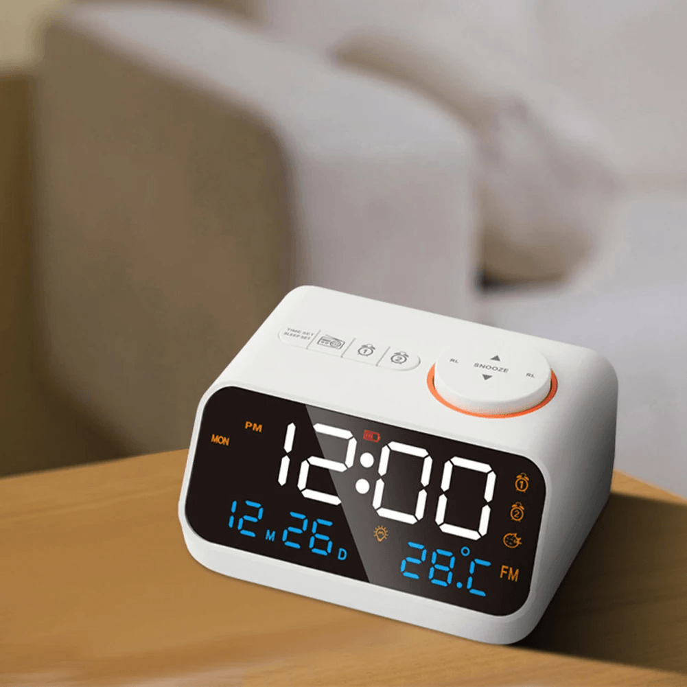 LED Digital Alarm Clock with FM Radio