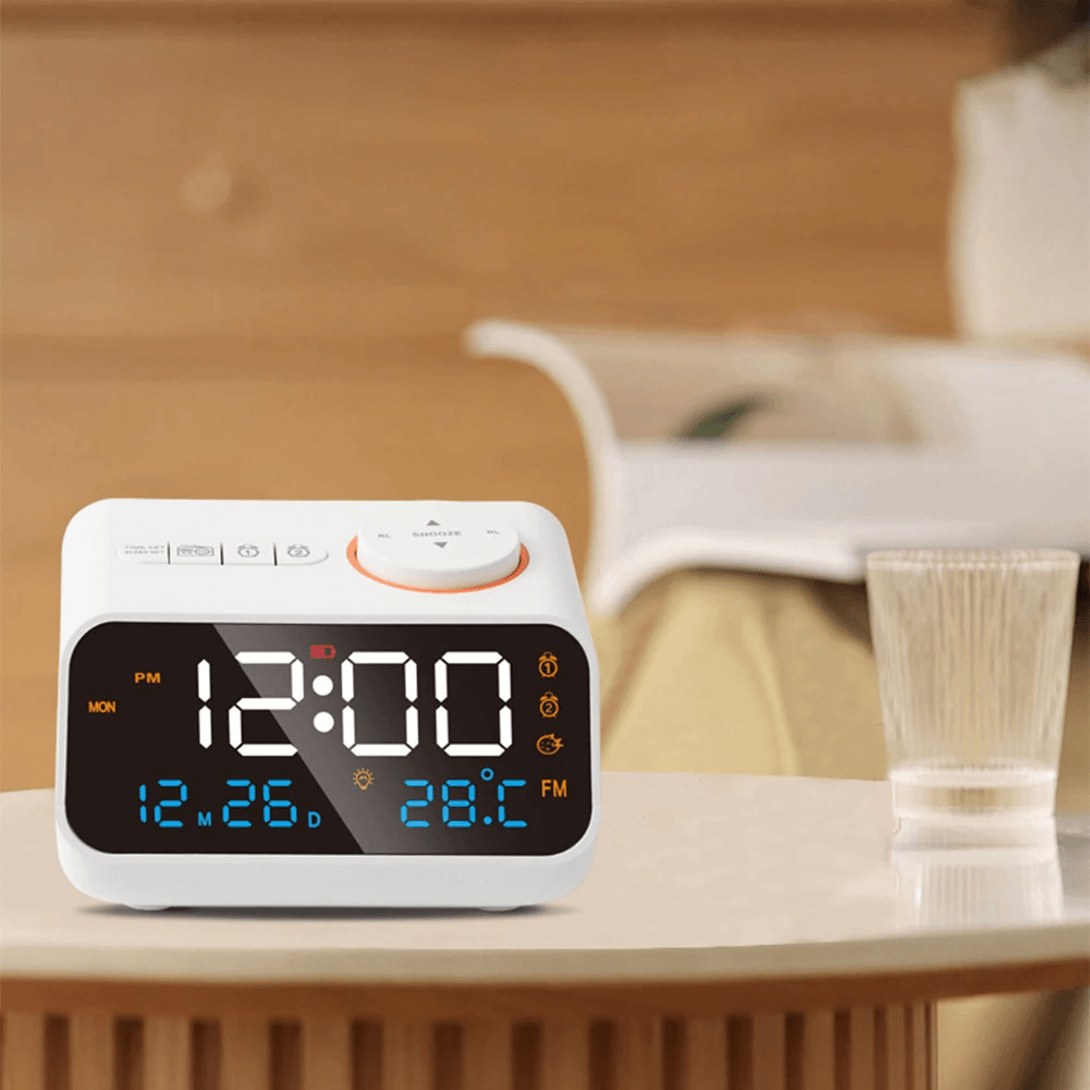 LED Digital Alarm Clock with FM Radio