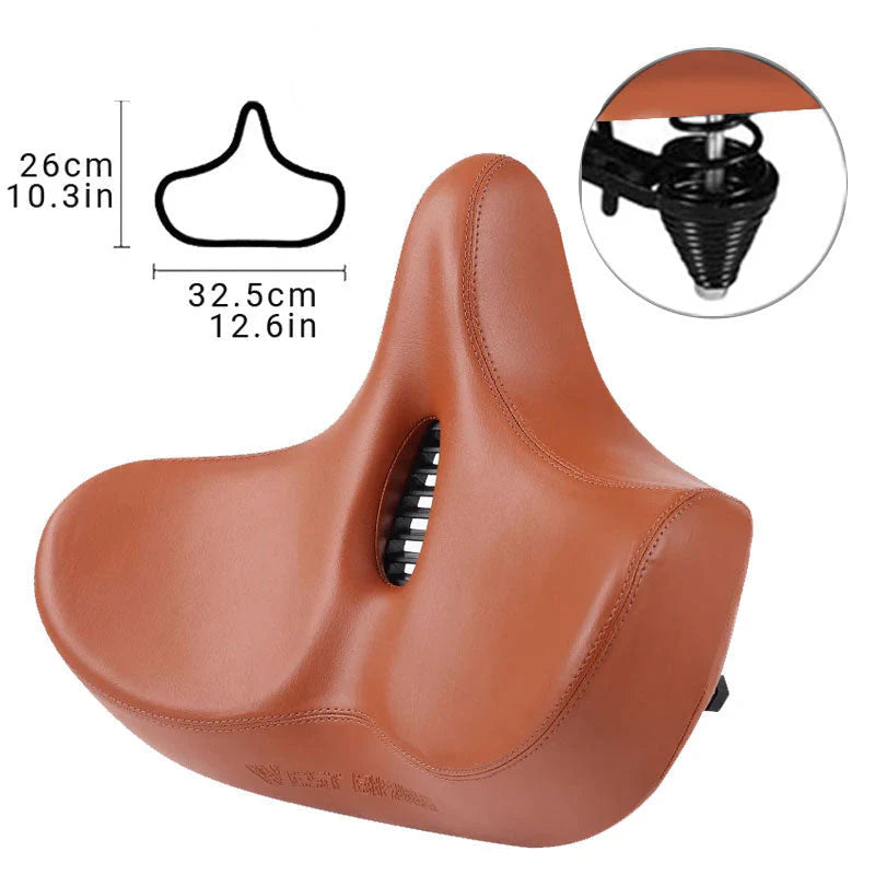Breed Fietszadel – Schokabsorberend Ergonomisch Ontwerp