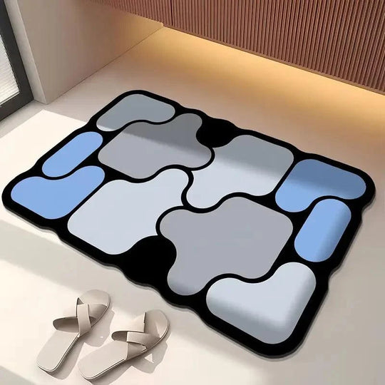 Antislip Creatieve Puzzel Aarde Badmat