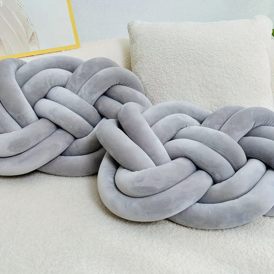 Set di 2 cuscini decorativi in peluche