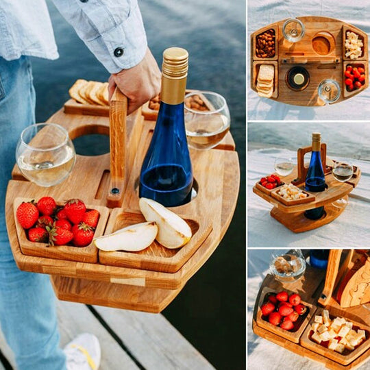 Wood & Hills – Portable Table for Nature and Wine
