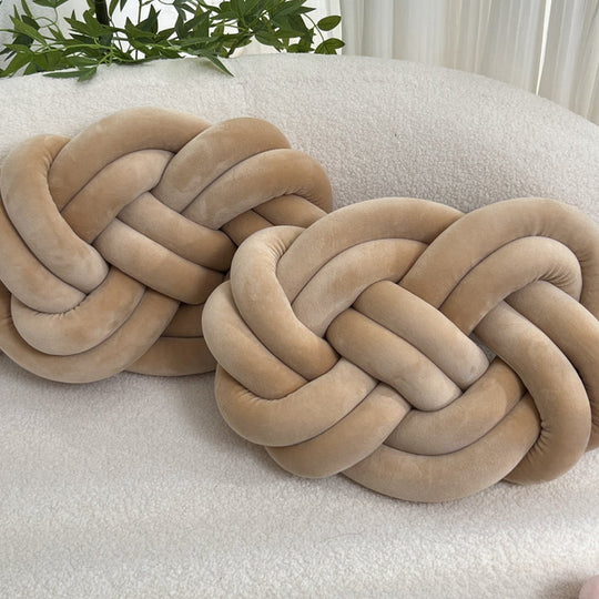 Set di 2 cuscini decorativi in peluche