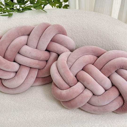 Set di 2 cuscini decorativi in peluche