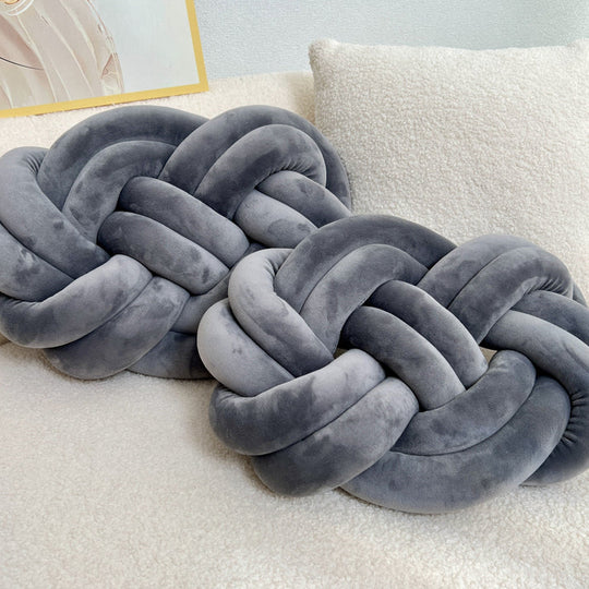 Set di 2 cuscini decorativi in peluche