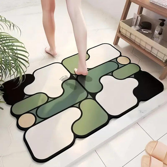 Antislip Creatieve Puzzel Aarde Badmat