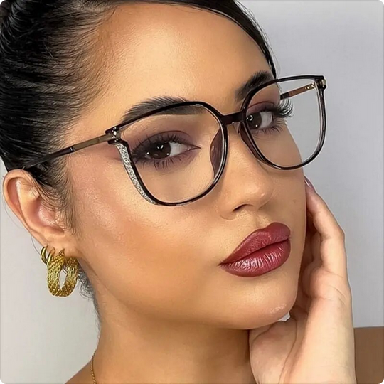 Large-Frame Reading Glasses for Women | Metal-Detail Fashion Eyewear
