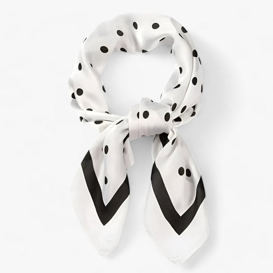 Satin Women's Scarf Square – Patterned Neck Scarf