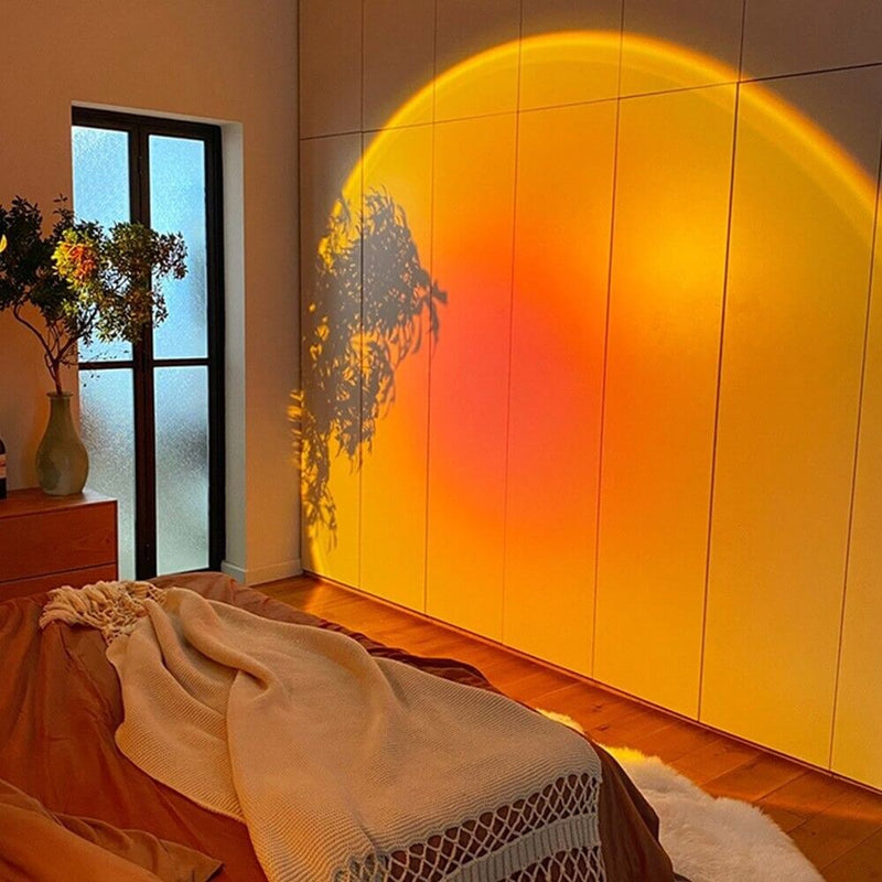 Lampada proiettore per tramonto | Luce d’atmosfera dorata ed estetica per la decorazione della stanza