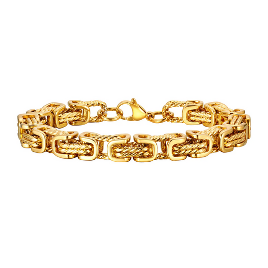 Bracciale a maglie intrecciate da uomo | Gioiello in acciaio inossidabile