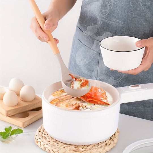 12-Piece Silicone Kitchen Utensil Set | Cookware with Wooden Handles