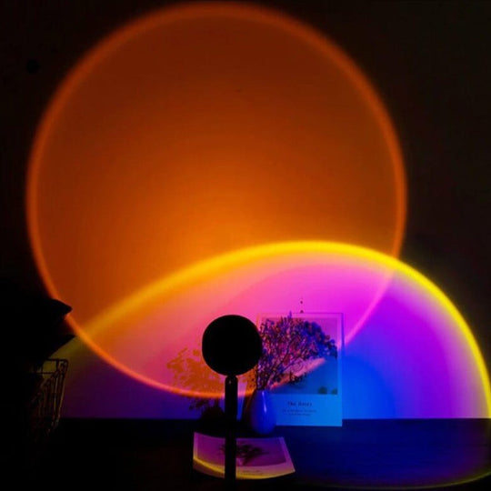 Lampada proiettore per tramonto | Luce d’atmosfera dorata ed estetica per la decorazione della stanza