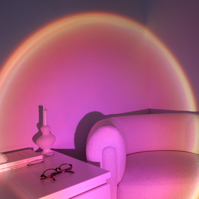 Lampada proiettore per tramonto | Luce d’atmosfera dorata ed estetica per la decorazione della stanza