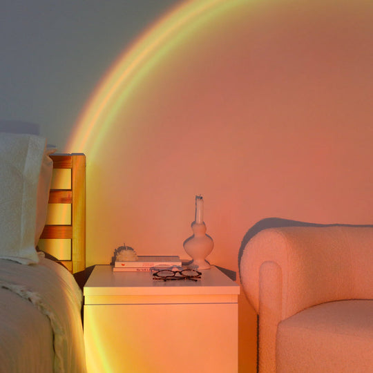 Lampada proiettore per tramonto | Luce d’atmosfera dorata ed estetica per la decorazione della stanza
