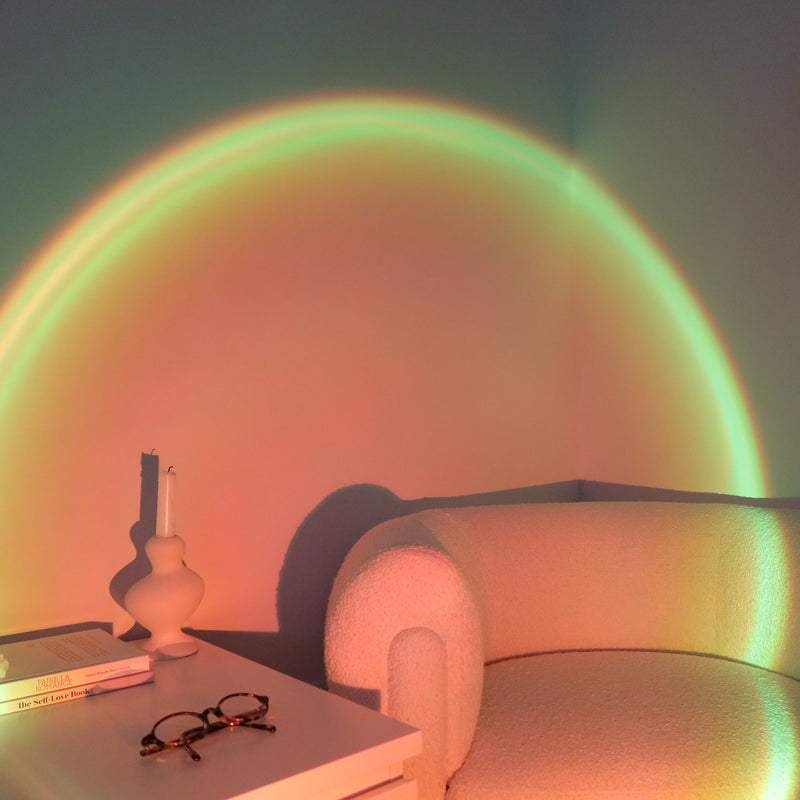 Lampada proiettore per tramonto | Luce d’atmosfera dorata ed estetica per la decorazione della stanza