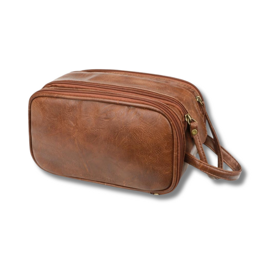 Travel Toiletry Bag | Multi-Compartment Portable Grooming and Shaving Bag