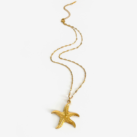 Women's Gold Chain Set – 3 Sea Pendants in Stainless Steel