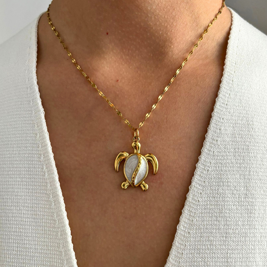 Women's Gold Chain Set – 3 Sea Pendants in Stainless Steel