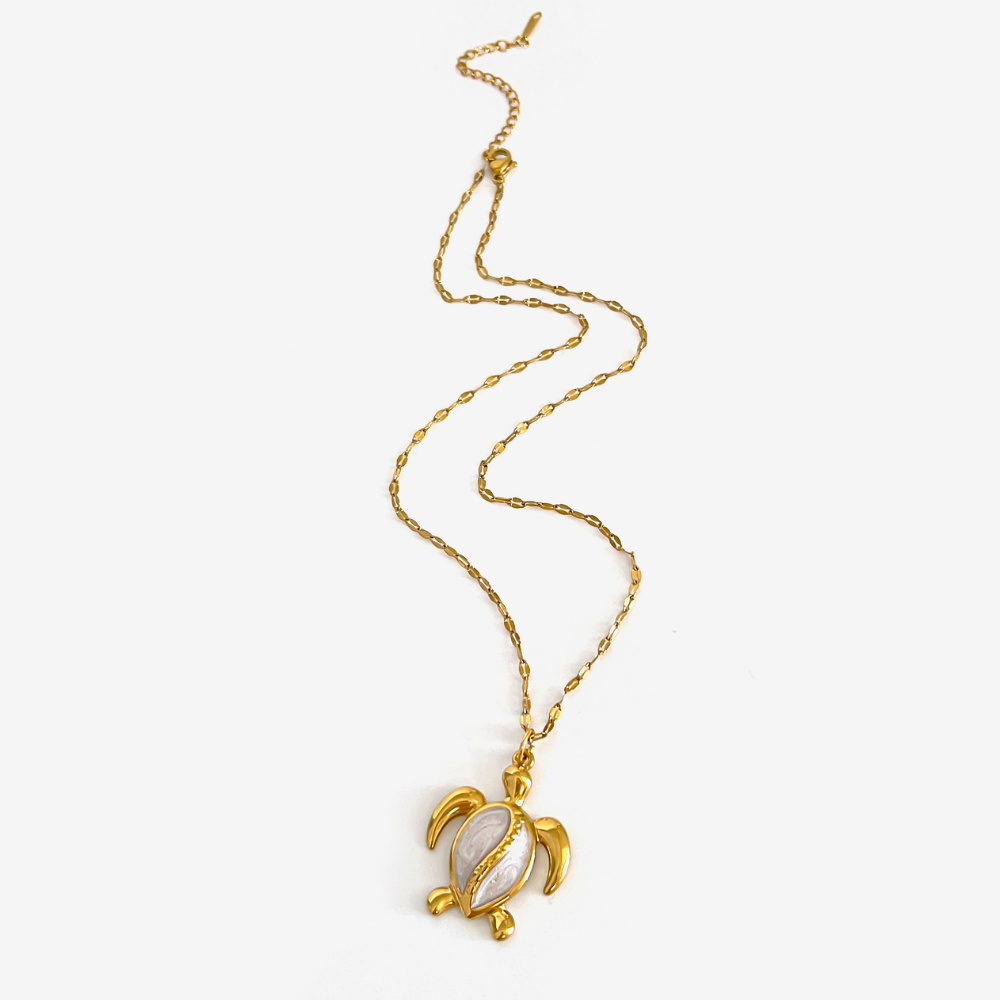 Women's Gold Chain Set – 3 Sea Pendants in Stainless Steel