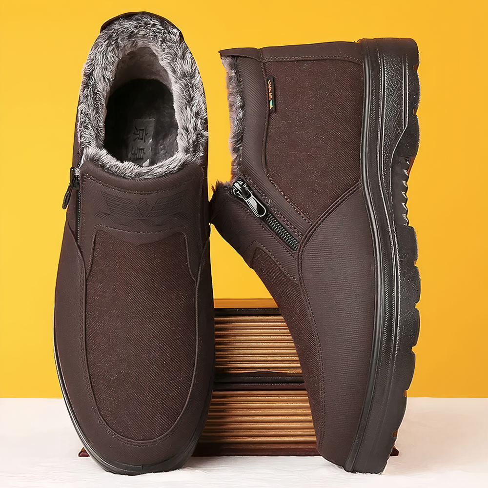 Heren Warme Winterlaarzen | Gevoerde Schoenen voor Koude Dagen