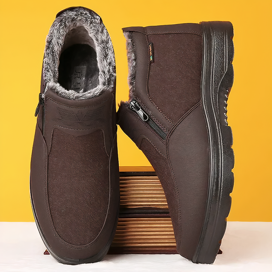 Heren Warme Winterlaarzen | Gevoerde Schoenen voor Koude Dagen