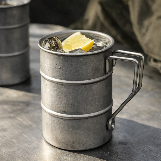 Stainless Steel Camping Mug – Double-Wall Insulated – For Outdoors & Travel