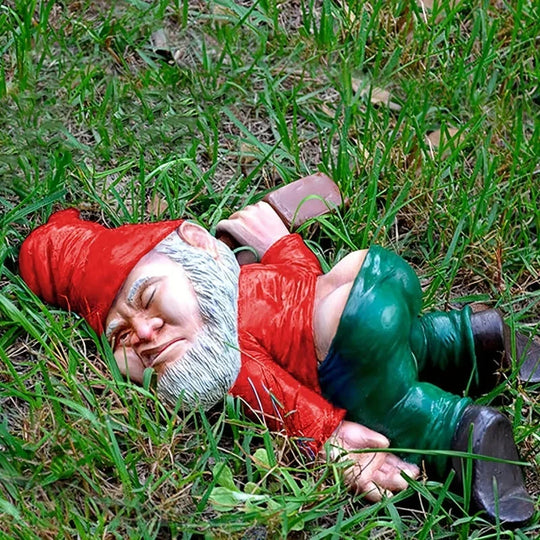 Humorous Lying Garden Statue | Playful Garden Ornament