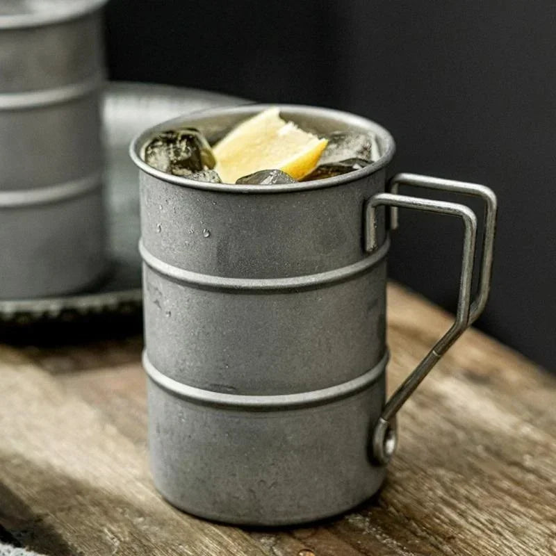 Stainless Steel Camping Mug – Double-Wall Insulated – For Outdoors & Travel