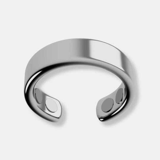 Verstelbare Manchet Ring met Vier Magneten | Goudkleurige Band