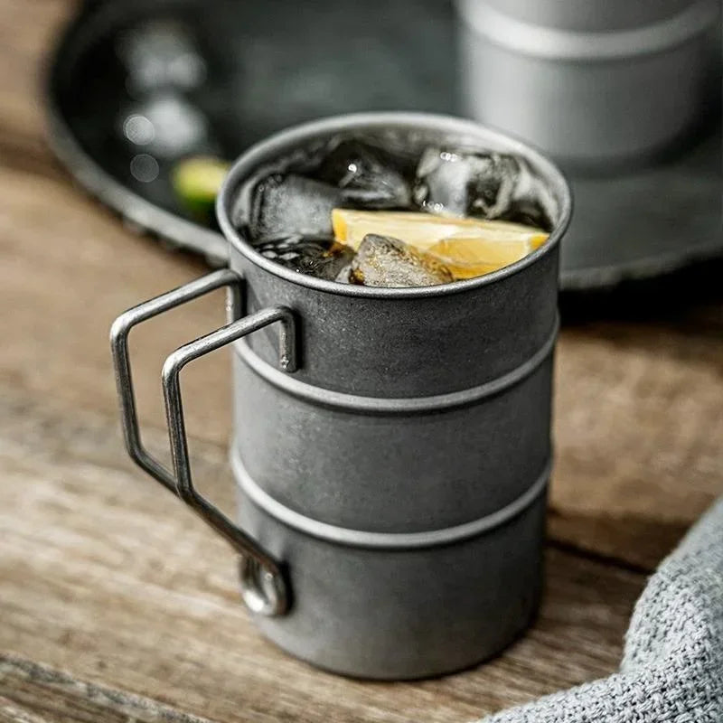 Stainless Steel Camping Mug – Double-Wall Insulated – For Outdoors & Travel