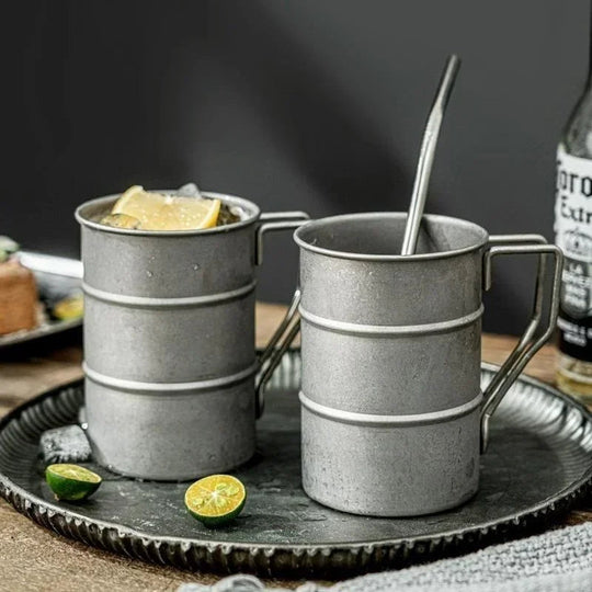 Stainless Steel Camping Mug – Double-Wall Insulated – For Outdoors & Travel