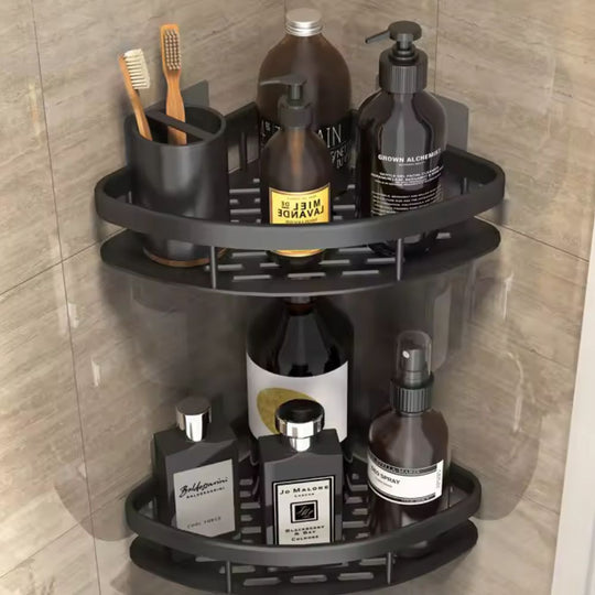 1 en 2 niveaus roestvrij badkamer organizer