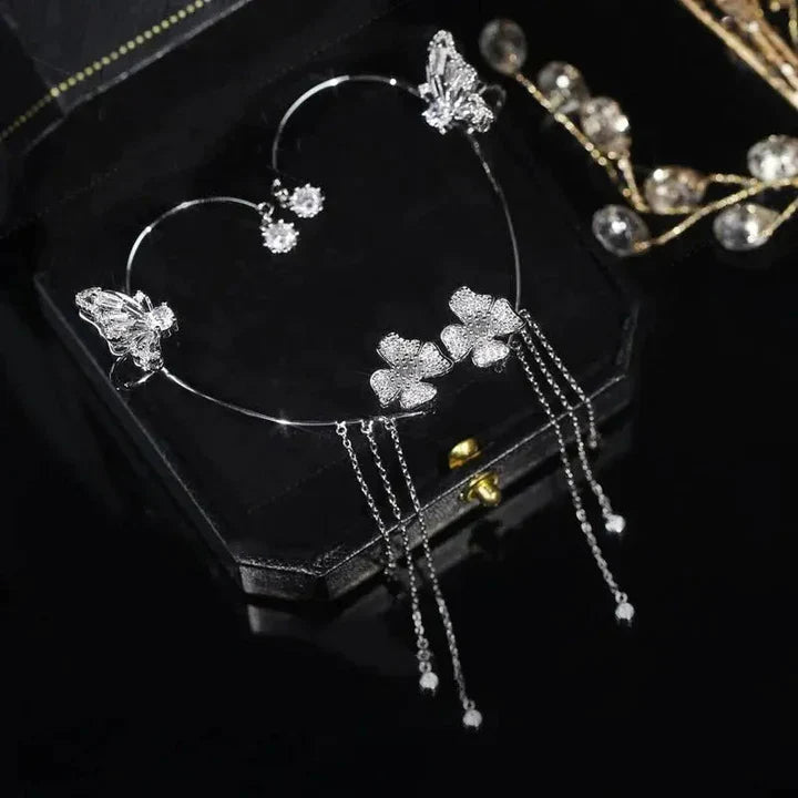 Sprankelende Vlinder Oorclips – Luxe Look zonder Oorpiercing
