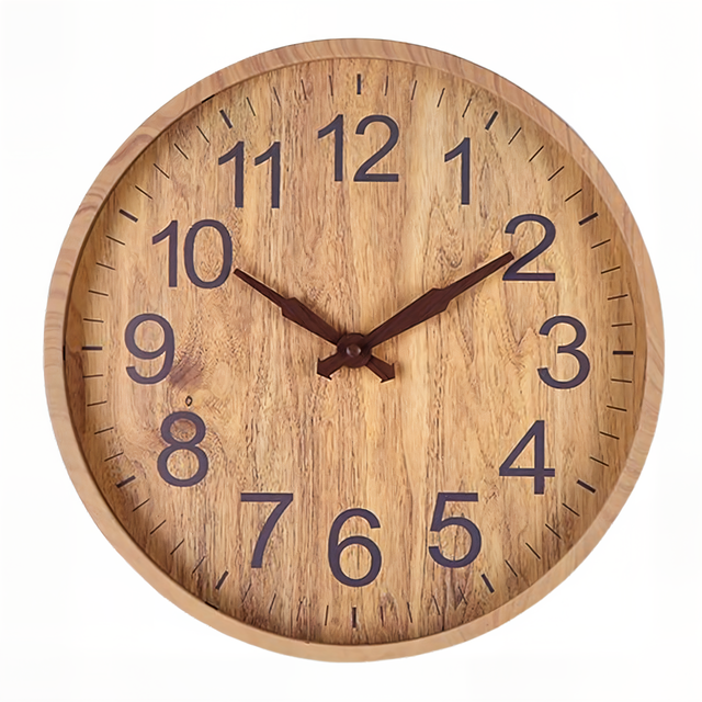 WoodAura – Silent Wooden Wall Clock with a Natural Look