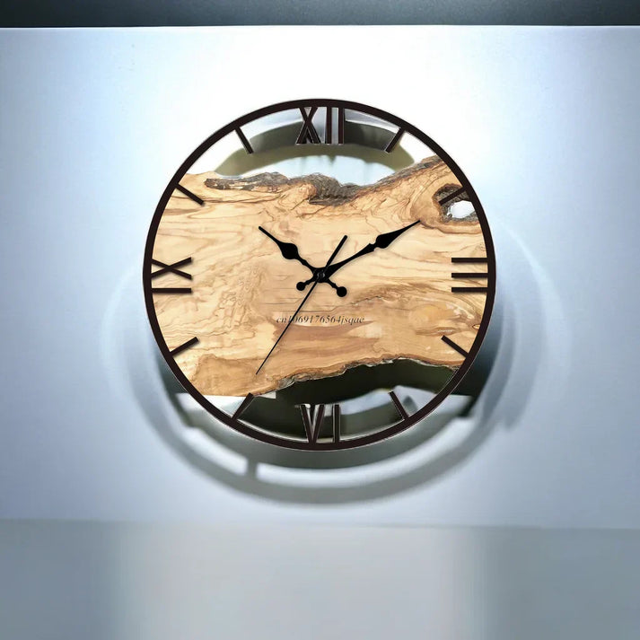 Orologio da parete trasparente dal design minimalista
