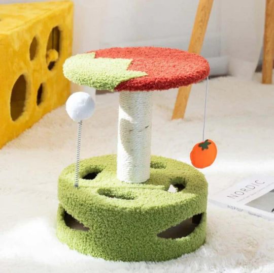 Scratch & Play Tower – Compact Scratching Fun for Every Cat