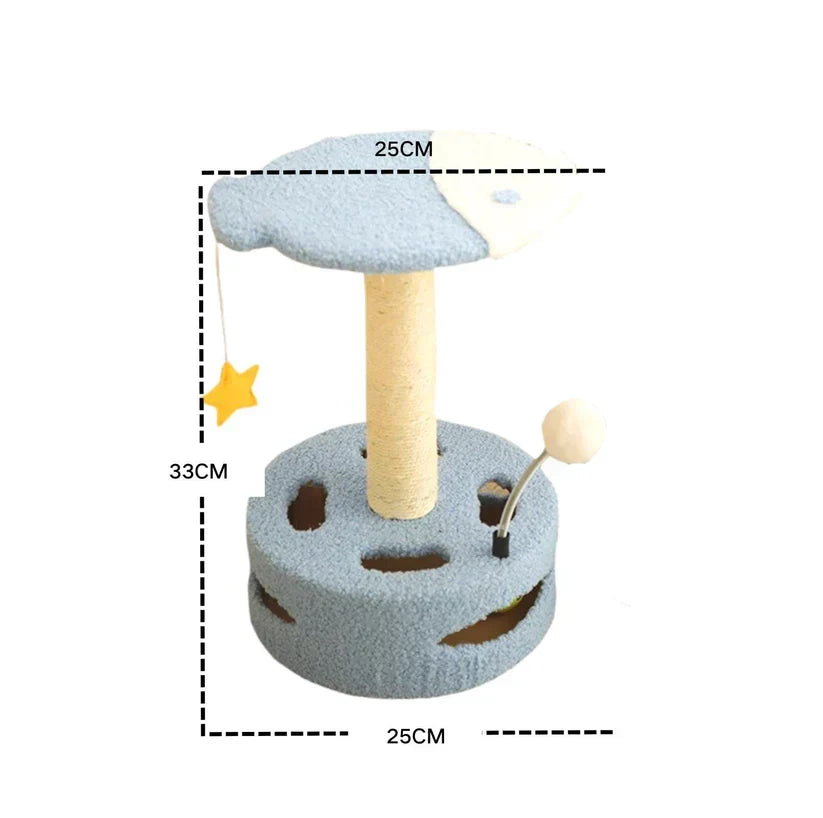 Scratch & Play Tower – Compact Scratching Fun for Every Cat