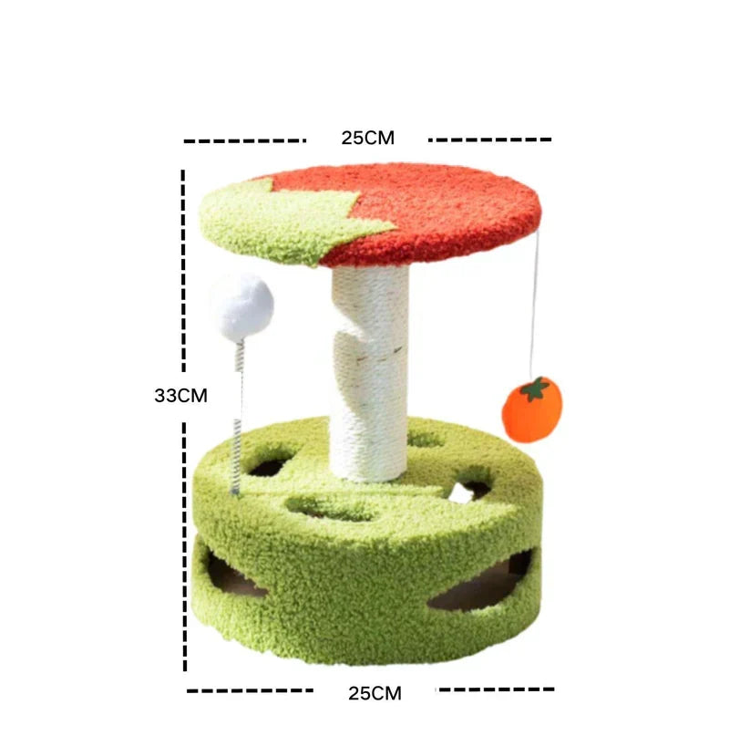 Scratch & Play Tower – Compact Scratching Fun for Every Cat