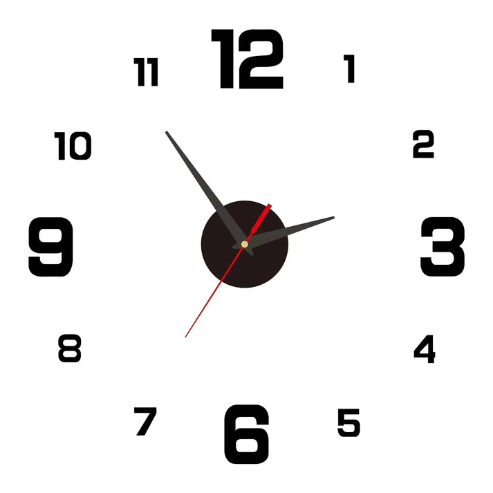 Moderno orologio da parete a specchio