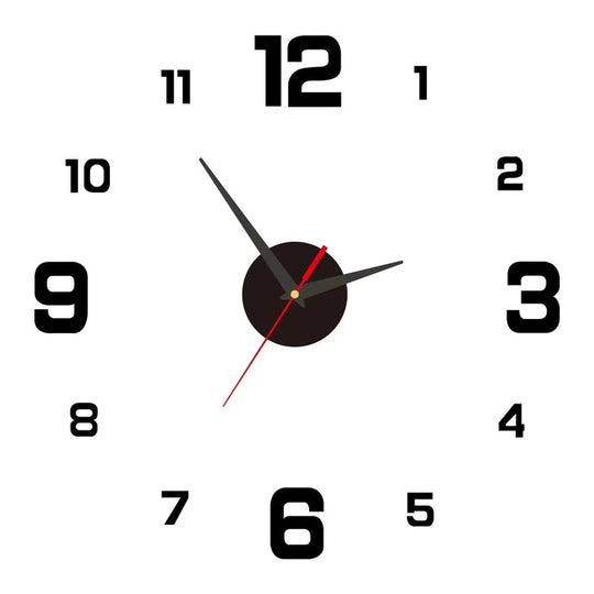 Moderno orologio da parete a specchio
