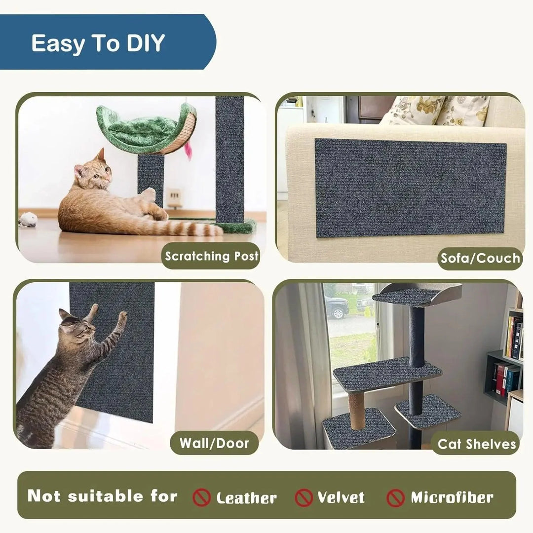 Self-Adhesive Cat Scratching Mat – Protect Your Furniture in Style