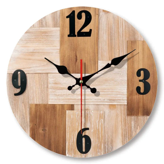 Orologio da parete effetto legno