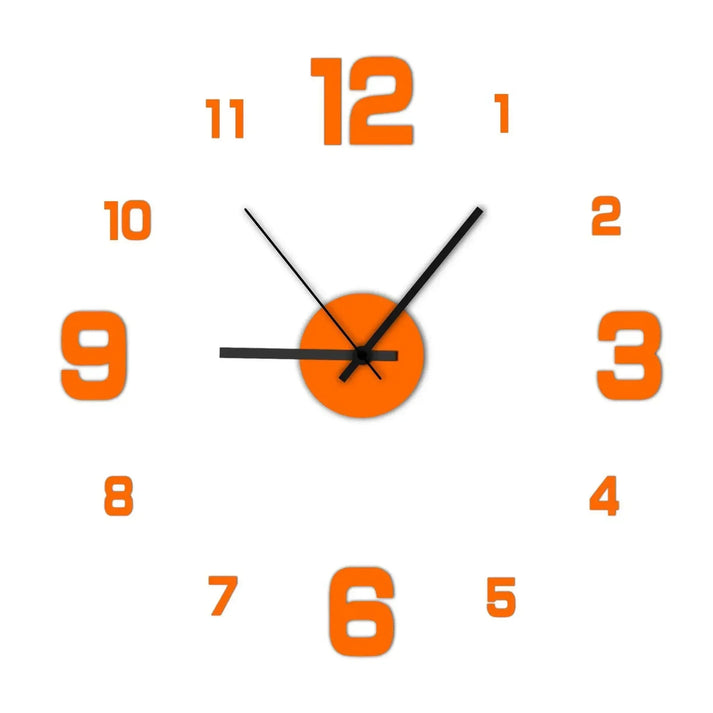 Moderno orologio da parete a specchio