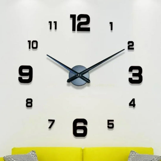 Moderno orologio da parete a specchio