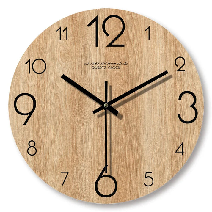 Orologio da parete effetto legno