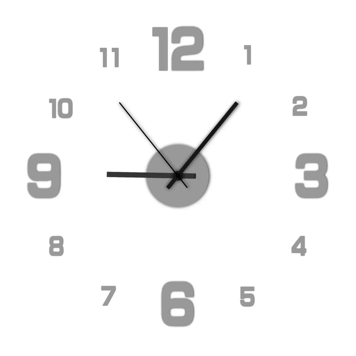 Moderno orologio da parete a specchio