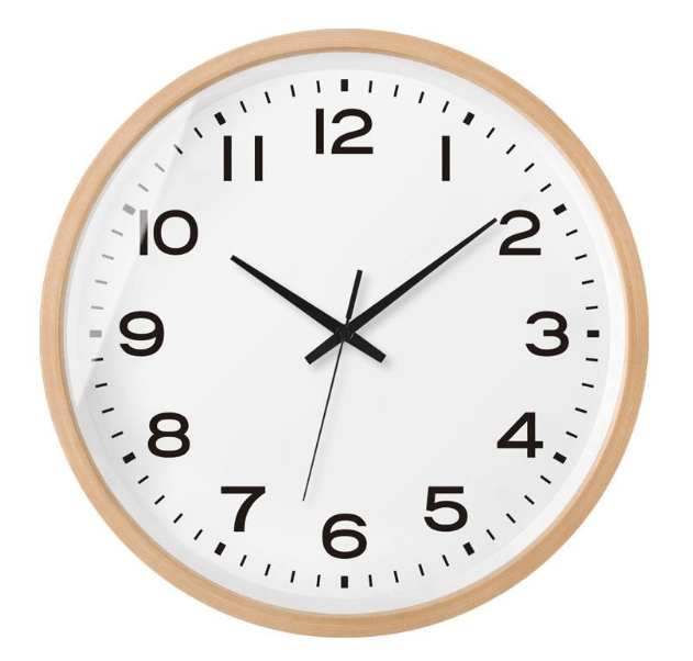 Elegante orologio in legno