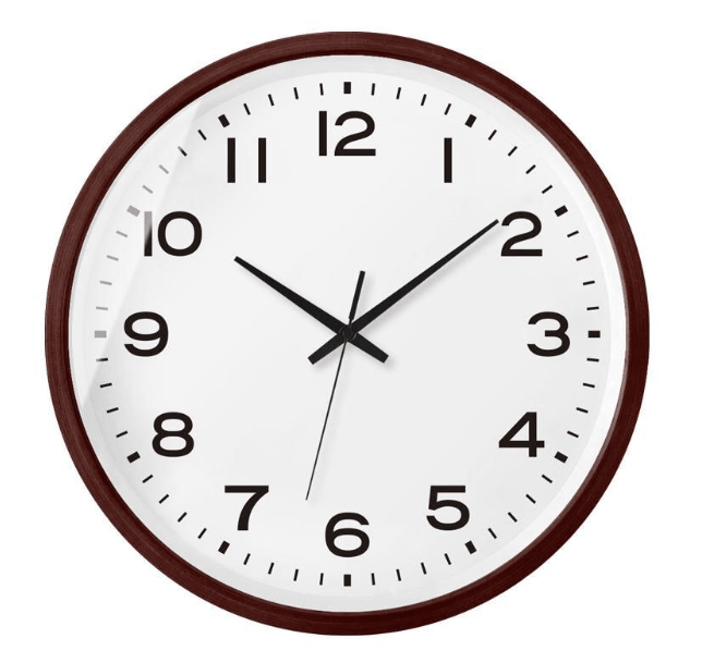 Elegante orologio in legno