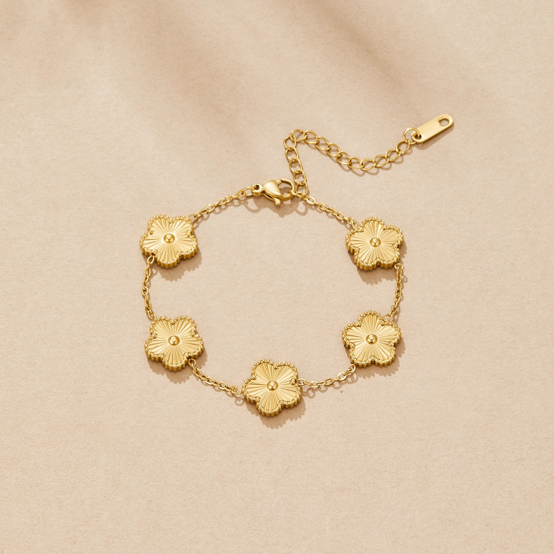 Bracciale portafortuna dorato