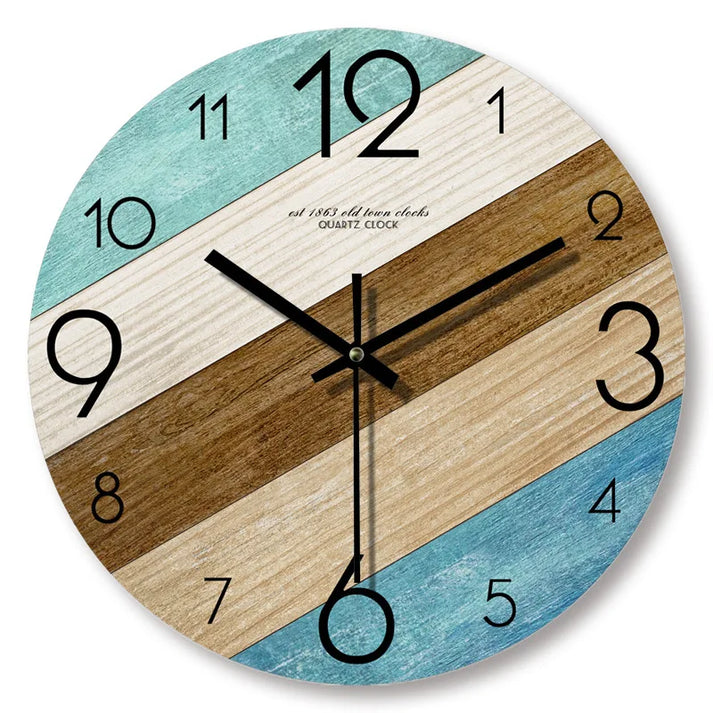Orologio da parete effetto legno